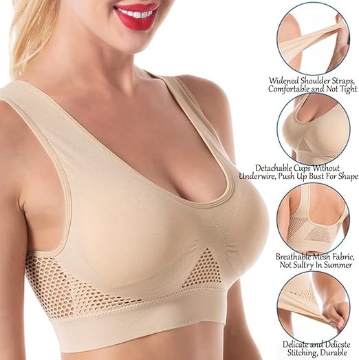 BUY 1 Get 2 FREE Breathable Cool Lift up Air Bra