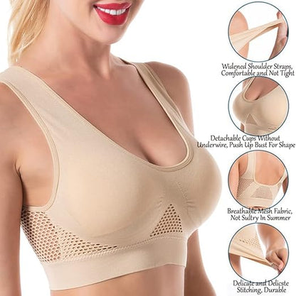 BUY 1 Get 2 FREE Breathable Cool Lift up Air Bra