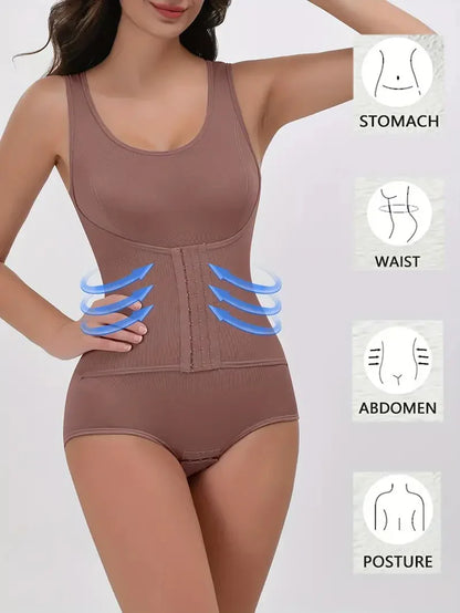 Women's Double-Layer High-Waisted Seamless Bodysuit