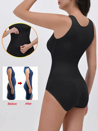 Women's Double-Layer High-Waisted Seamless Bodysuit