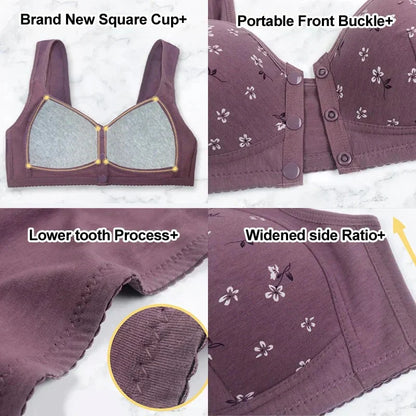 New Anti Sagging Button Up Cooling Cotton Bra