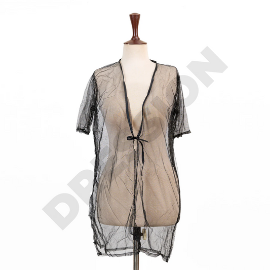 New Fashion Net Fabric Front Closure Gown for Women