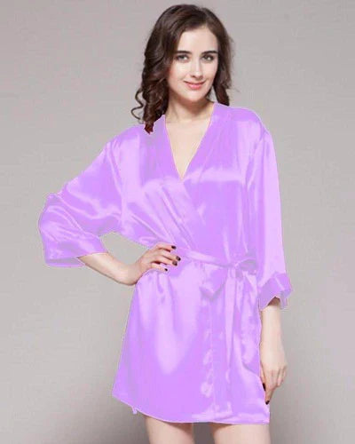 Polyester Satin Gown - Black - 100% GWN